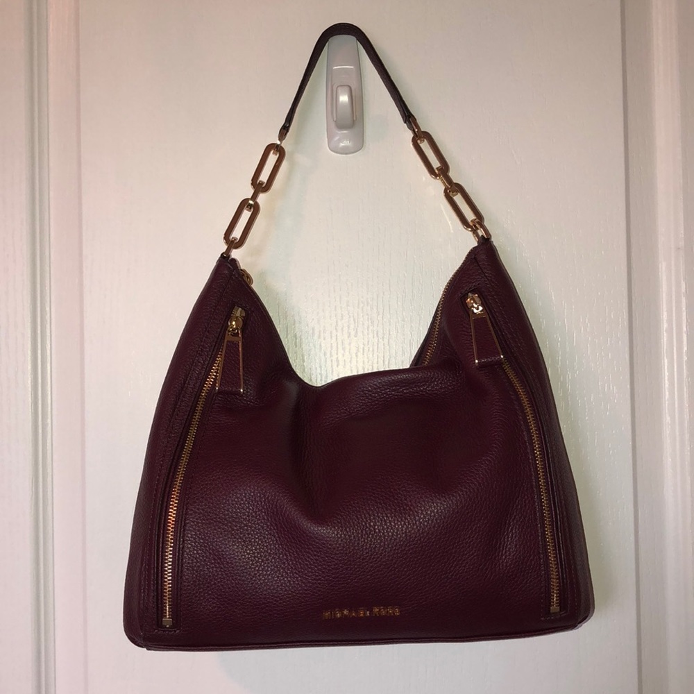 Michael Kors Shoulder Bag burgundy color